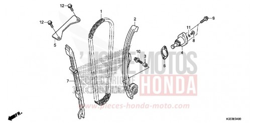 CHAINE A CAMES/TENDEUR CBR300RG de 2016